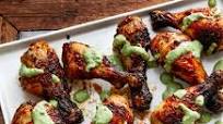 Air-Fried Peruvian Chicken Drumsticks with Green Crema Air-Fried Peruvian Chicken Drumsticks with Green Crema