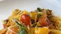 Vegan lemon garlic spaghetti squash Vegan lemon garlic spaghetti squash