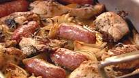One-Pan Sage-and-Onion Chicken and Sausage One-Pan Sage-and-Onion Chicken and Sausage
