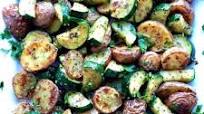 Roasted Potatoes and Zucchini Roasted Potatoes and Zucchini