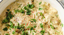 One-Pan Keto Creamy Artichoke Chicken Thighs One-Pan Keto Creamy Artichoke Chicken Thighs
