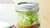 Mediterranean Turkey Mason Jar Salad Mediterranean Turkey Mason Jar Salad