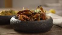 Singapore chilli crab with egg noodles Singapore chilli crab with egg noodles