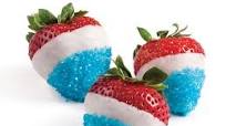 Patriotic Chocolate-Dipped Strawberries Patriotic Chocolate-Dipped Strawberries