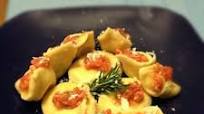 Herbed Cheese Tortellini Topped With Bruschetta Herbed Cheese Tortellini Topped With Bruschetta