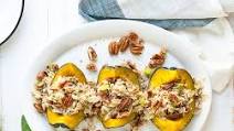 Instant Pot Acorn Squash with Pecan Stuffing Instant Pot Acorn Squash with Pecan Stuffing