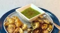 Air-Fried Vegetables with Dijon Gremolata Sauce Air-Fried Vegetables with Dijon Gremolata Sauce