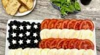 American Flag Caprese Salad American Flag Caprese Salad
