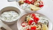20-Minute Instant Pot Mediterranean Quinoa Bowl with Frozen Spinach and Tzatziki 20-Minute Instant Pot Mediterranean Quinoa Bowl with Frozen Spinach and Tzatziki