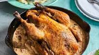 Roast guinea fowl in white wine sauce Roast guinea fowl in white wine sauce