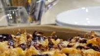 Cabbage, sultana and nut pasta bake Cabbage, sultana and nut pasta bake