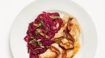 Chicken with Ginger Beet Noodles Chicken with Ginger Beet Noodles