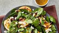 Apple-Cranberry Spinach Salad with Goat Cheese Apple-Cranberry Spinach Salad with Goat Cheese