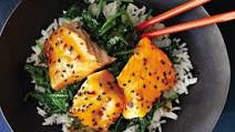 Asian Salmon Bowl with Lime Drizzle Asian Salmon Bowl with Lime Drizzle