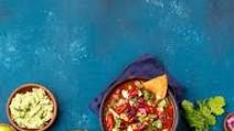 Mexican black bean tortilla soup with avocado Mexican black bean tortilla soup with avocado
