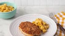 Almond-Crusted Pork Chops with Apples Almond-Crusted Pork Chops with Apples