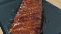 Costillas de cerdo con salsa barbacoa-miel Costillas de cerdo con salsa barbacoa-miel