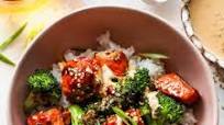 Sesame Salmon Rice Bowls with Ginger Sauce Sesame Salmon Rice Bowls with Ginger Sauce