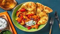 Sheet Pan Chicken Tikka with Buttery Naan Sheet Pan Chicken Tikka with Buttery Naan