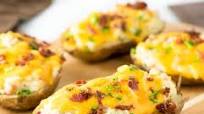Twice Baked Potatoes without Sour Cream Twice Baked Potatoes without Sour Cream