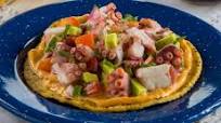 Tostadas de ceviche de pulpo Tostadas de ceviche de pulpo