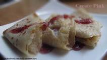 Crepes with strawberry confiture Crepes with strawberry confiture