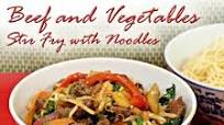 Beef and Vegetables Stir Fry with Noodles Beef and Vegetables Stir Fry with Noodles