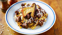 Wild boar ragù with fresh pasta Wild boar ragù with fresh pasta