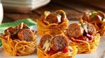 Spaghetti & Sausage Nests Spaghetti & Sausage Nests