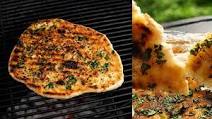 Grilled Cheese & Garlic Naan Bread on a Kamado Grilled Cheese & Garlic Naan Bread on a Kamado