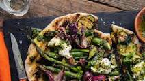 Grilled Vegetable Flatbreads with Ricotta and Salsa Verde Grilled Vegetable Flatbreads with Ricotta and Salsa Verde