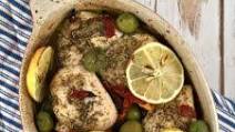 Baked Chicken with Lemon, Olives and Sun Dried Tomatoes Baked Chicken with Lemon, Olives and Sun Dried Tomatoes
