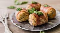 Bacon-Wrapped Turkey Mini Meatloaves Bacon-Wrapped Turkey Mini Meatloaves