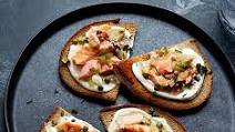 Smoked salmon tartines Smoked salmon tartines