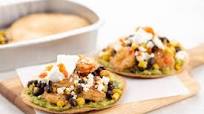 Shrimp Tostadas with Salsa Verde Guacamole easy prep & pan included Shrimp Tostadas with Salsa Verde Guacamole easy prep & pan included