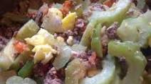 Ampalaya con Carne: Sauteed Beef with Bitter Melon Ampalaya con Carne: Sauteed Beef with Bitter Melon