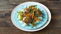 Chilli & Coriander Pork Patties with Sautéed Asian Veggies Chilli & Coriander Pork Patties with Sautéed Asian Veggies