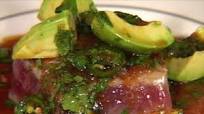 Pan-Seared Tuna with Avocado, Soy, Ginger, and Lime Pan-Seared Tuna with Avocado, Soy, Ginger, and Lime