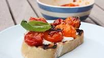 slow-roasted tomato & ricotta bruschetta slow-roasted tomato & ricotta bruschetta