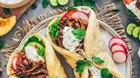 Vegan Pulled Mushroom Gyros Vegan Pulled Mushroom Gyros