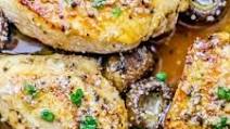 Garlic Parmesan Chicken Breasts and Mushrooms Garlic Parmesan Chicken Breasts and Mushrooms