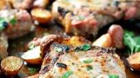 One Pan Ranch Pork Chops with Crispy Potatoes One Pan Ranch Pork Chops with Crispy Potatoes