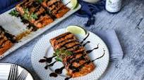 Grilled Salmon With Hoisin Sauce Grilled Salmon With Hoisin Sauce