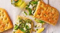 Broccoli and mozzarella focaccia Broccoli and mozzarella focaccia