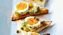 Herbed Deviled Egg Bruschetta Herbed Deviled Egg Bruschetta