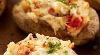 Twice Baked Potatoes with Maine Lobster Recipe Twice Baked Potatoes with Maine Lobster Recipe