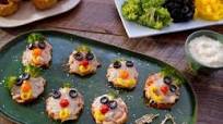 Veggie Supreme Pizza Bagels Veggie Supreme Pizza Bagels