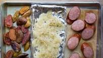 Kielbasa and Sauerkraut Sheet Pan Dinner Kielbasa and Sauerkraut Sheet Pan Dinner