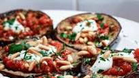 Eggplant With Tomato Sauce & Pinenuts Eggplant With Tomato Sauce & Pinenuts