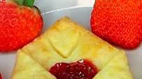 Strawberry Filled Pastry Envelopes Strawberry Filled Pastry Envelopes